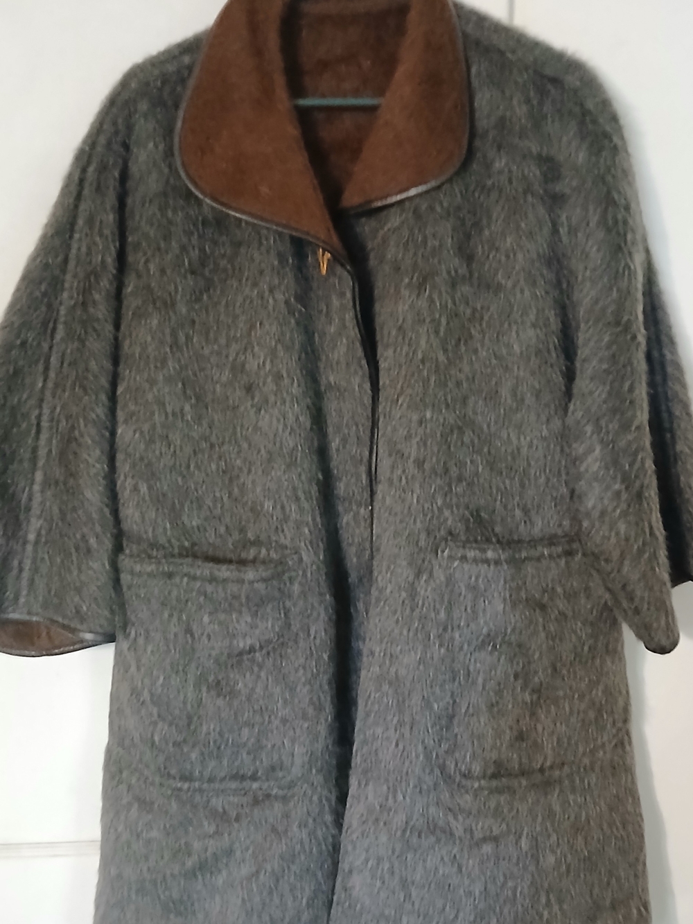 VTG 1960s Bonnie Cashin Sills Mohair Wool Coat Ball Chain Toggle RARE